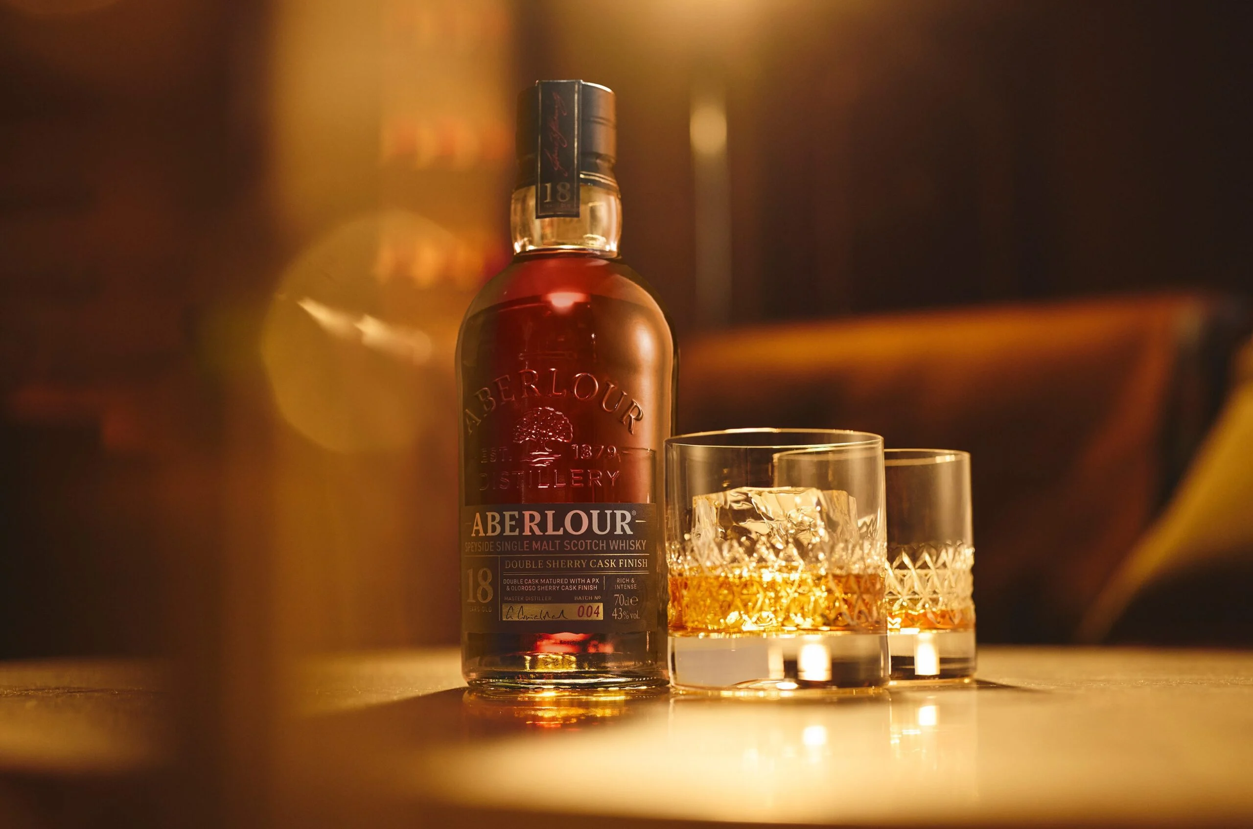 "Aberlour 18 Year Old whisky bottle – Premium Scotch whisky available online with fast delivery from The V Bar in Nairobi."