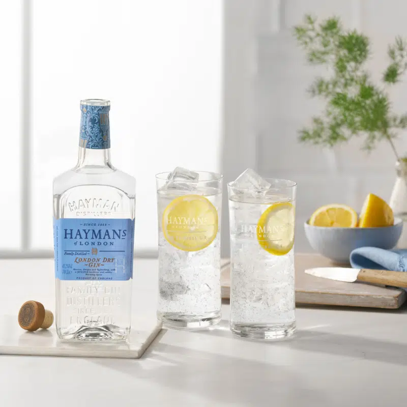 "Hayman’s of London bottle – Premium British gin available online with fast delivery from The V Bar in Nairobi."