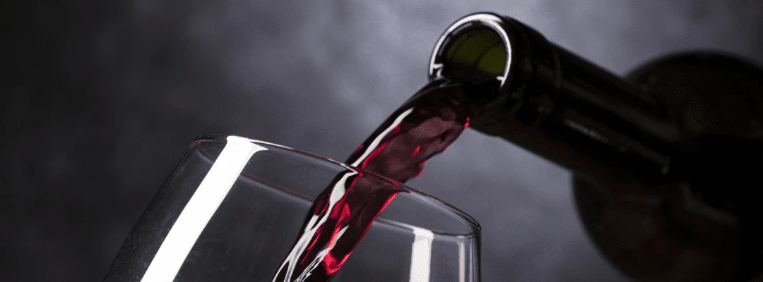 Pouring a glass of Rosso Nobile after a long day!